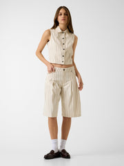 Bermuda striped shorts