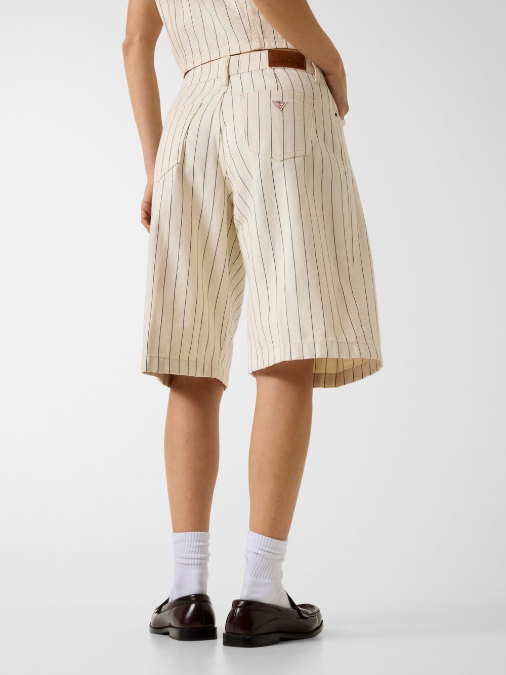 Bermuda striped shorts