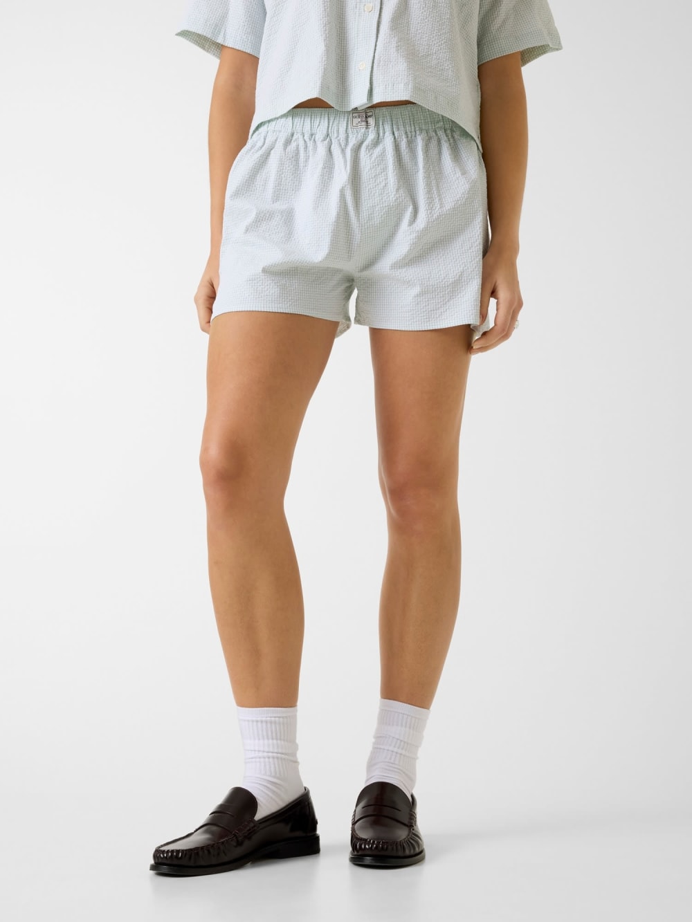 Checked shorts