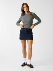 Denim mini skirt