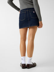 Denim mini skirt