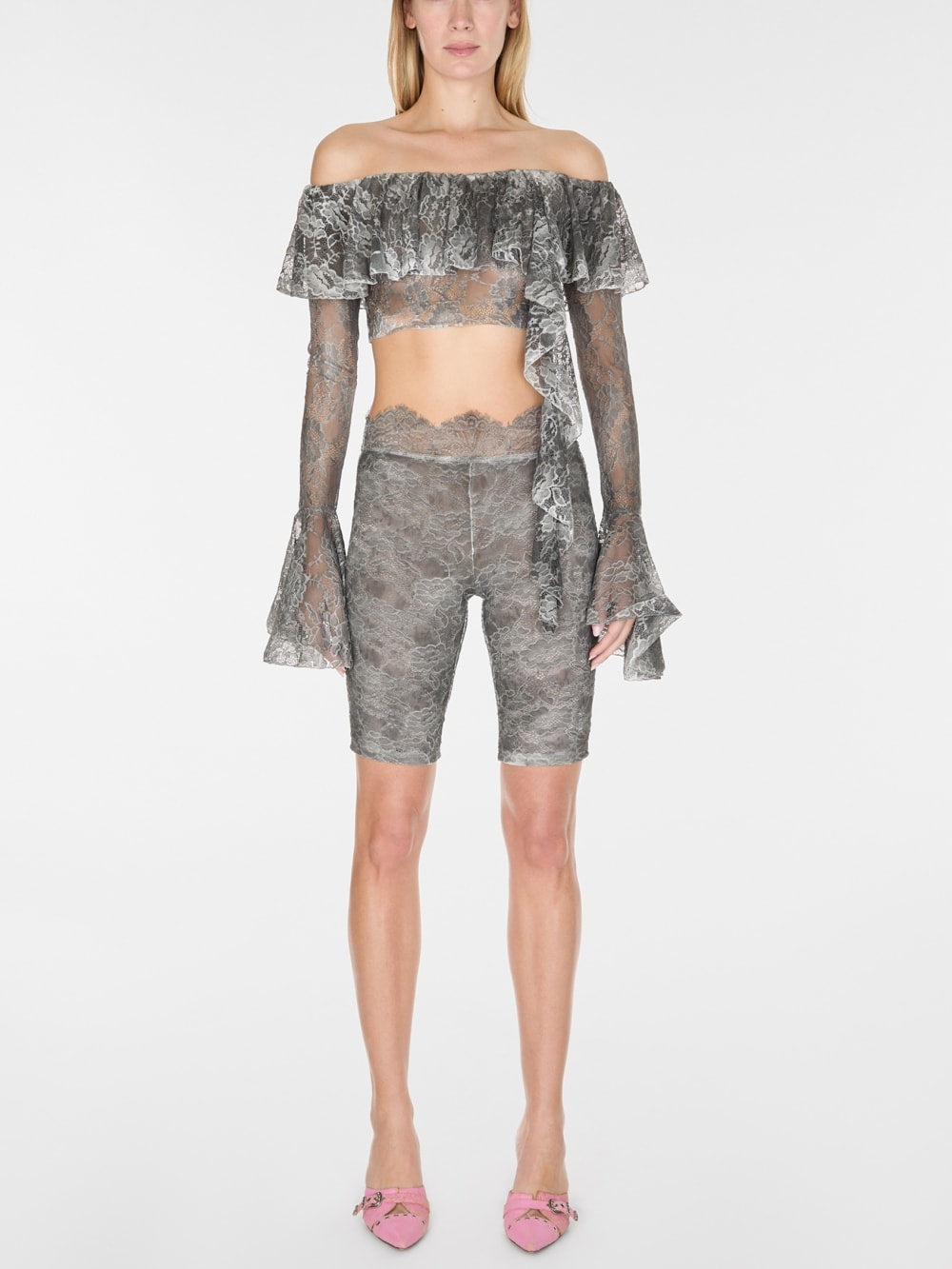lace biker short