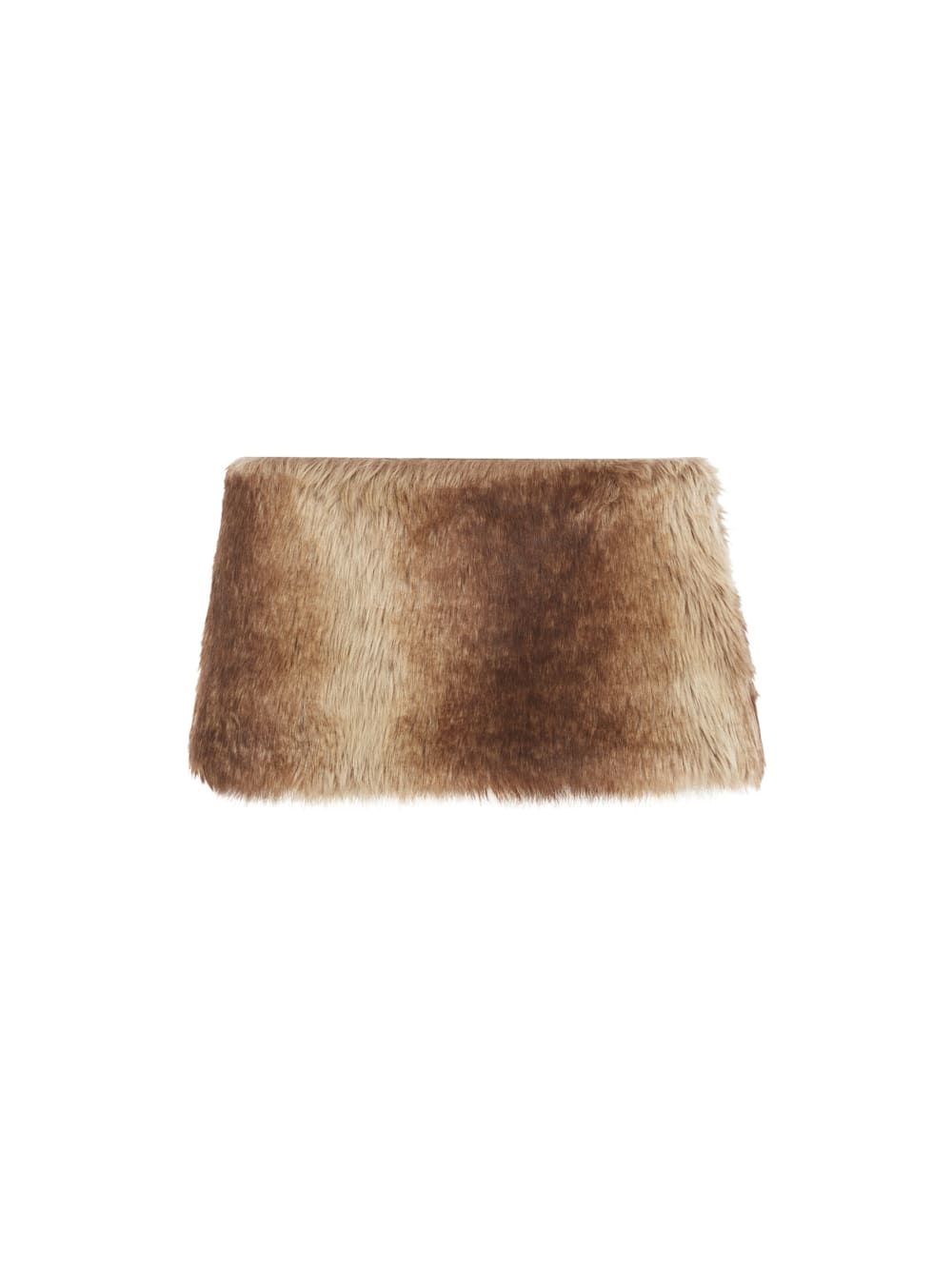 faux-fur skirt