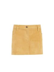 Sueded Mini Skirt