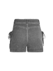 textured shorts