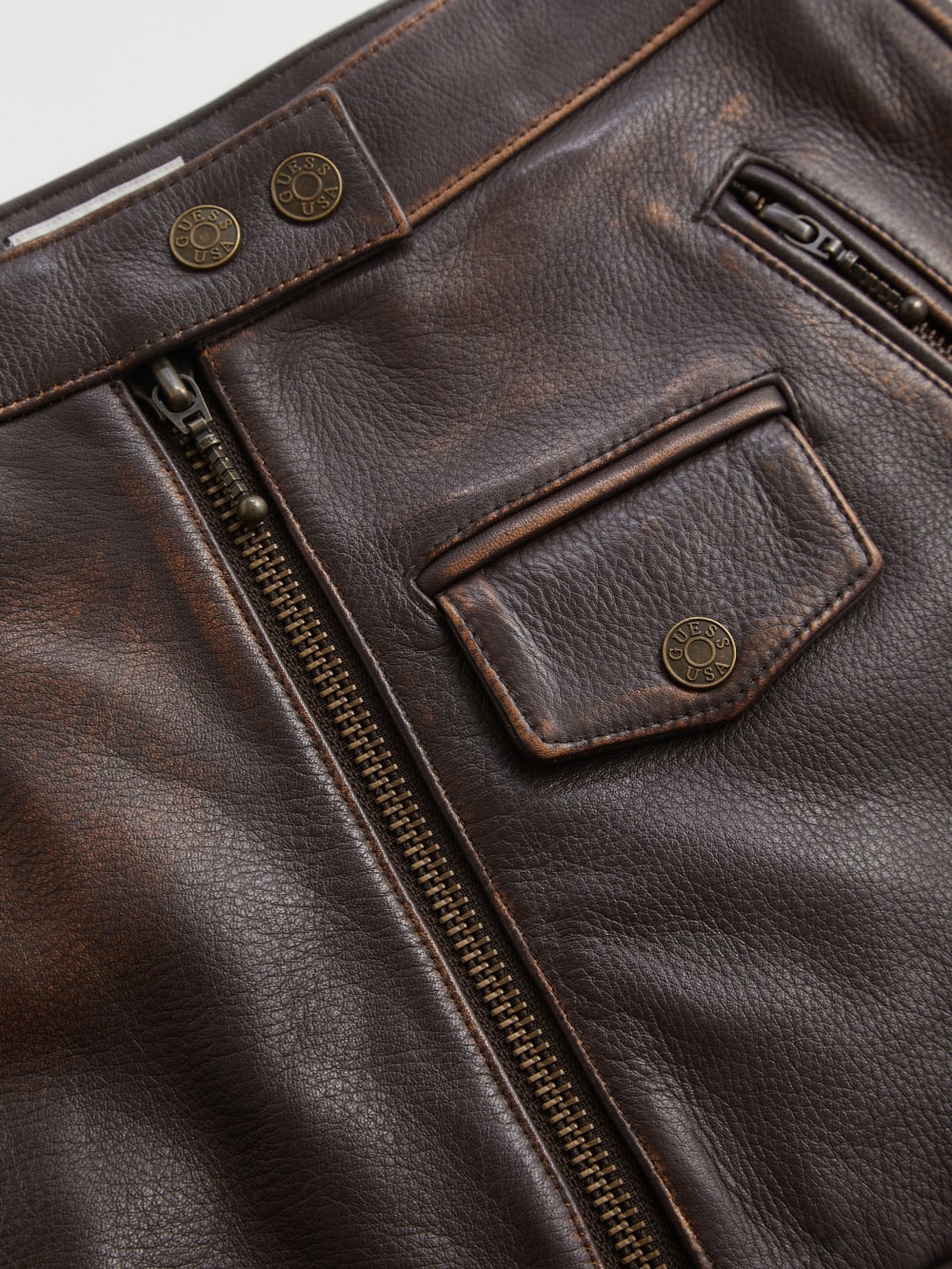 vintage leather skirt