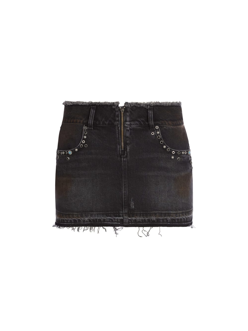 western denim skirt