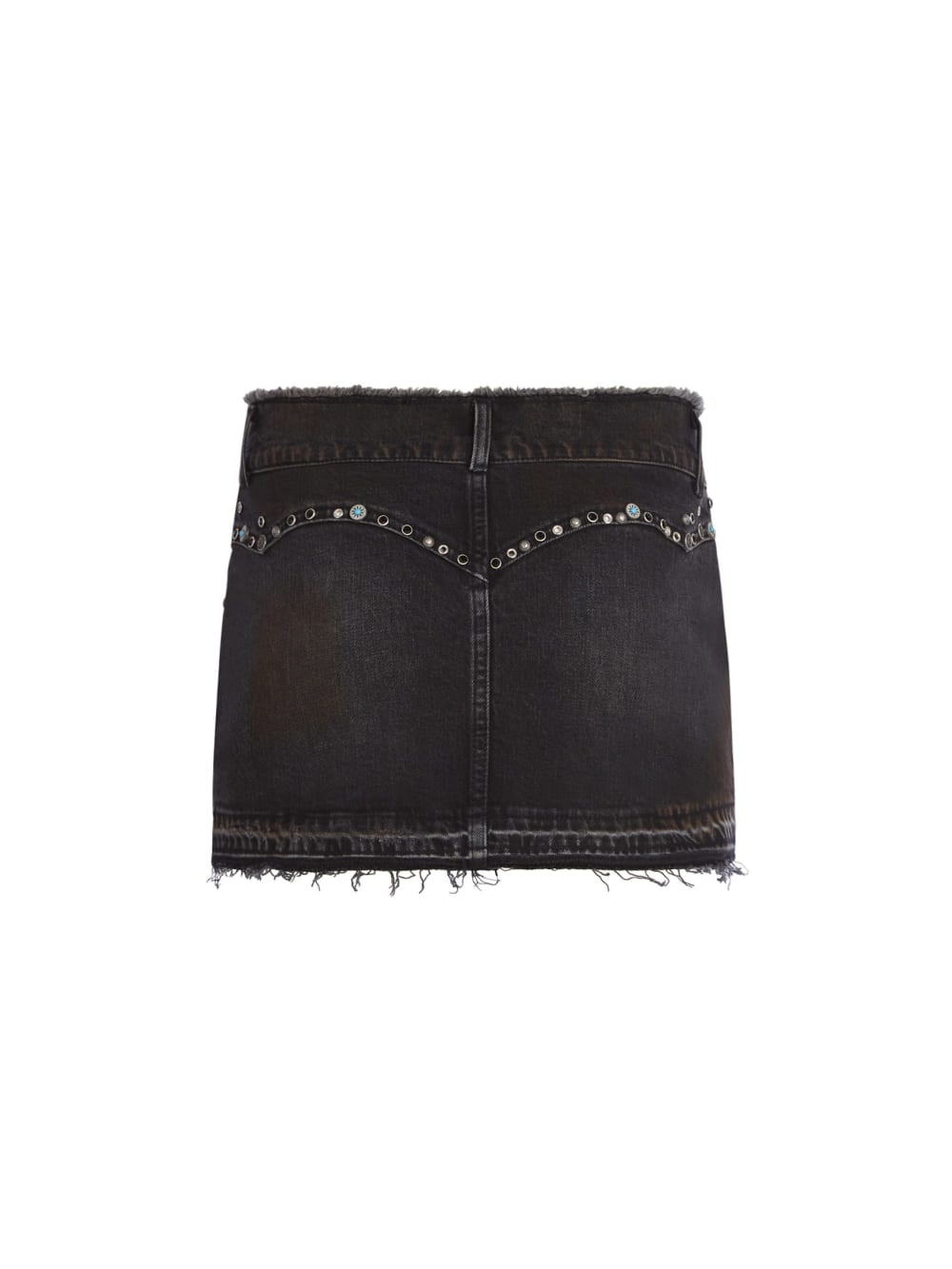 western denim skirt