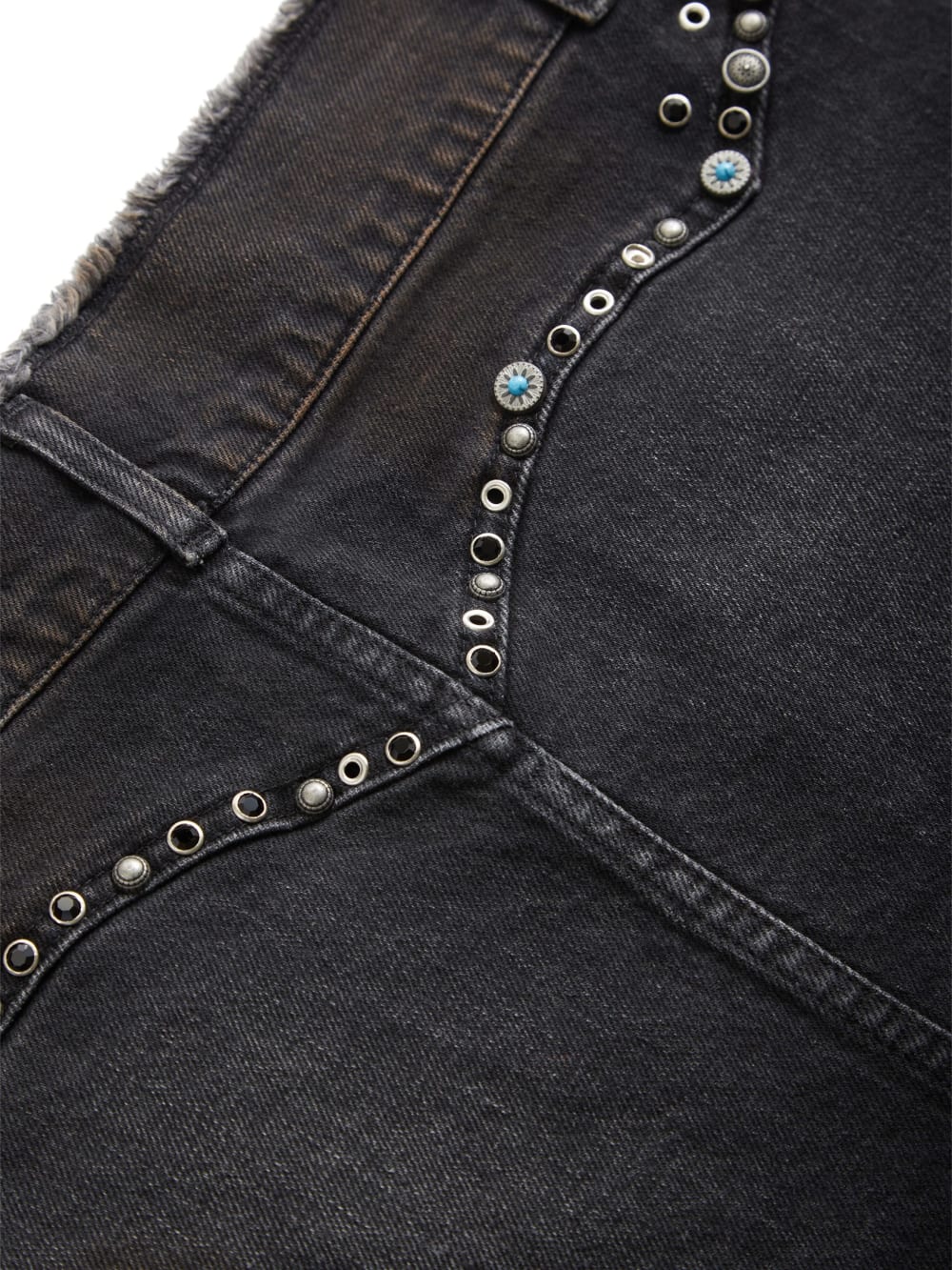 western denim skirt