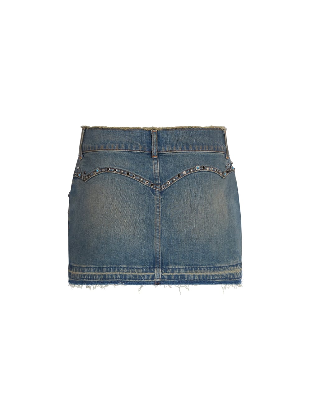 western denim skirt
