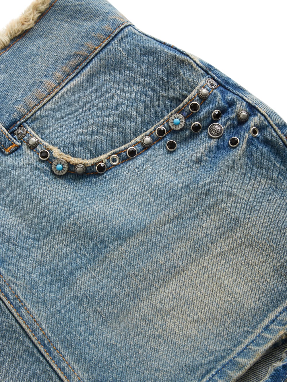 western denim skirt
