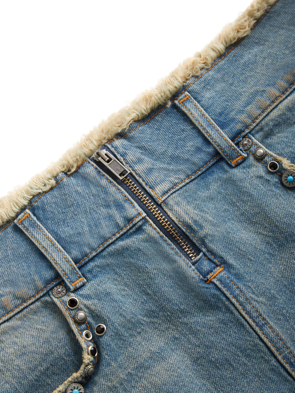 western denim skirt