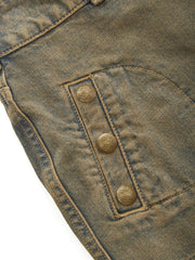 denim mini skirt