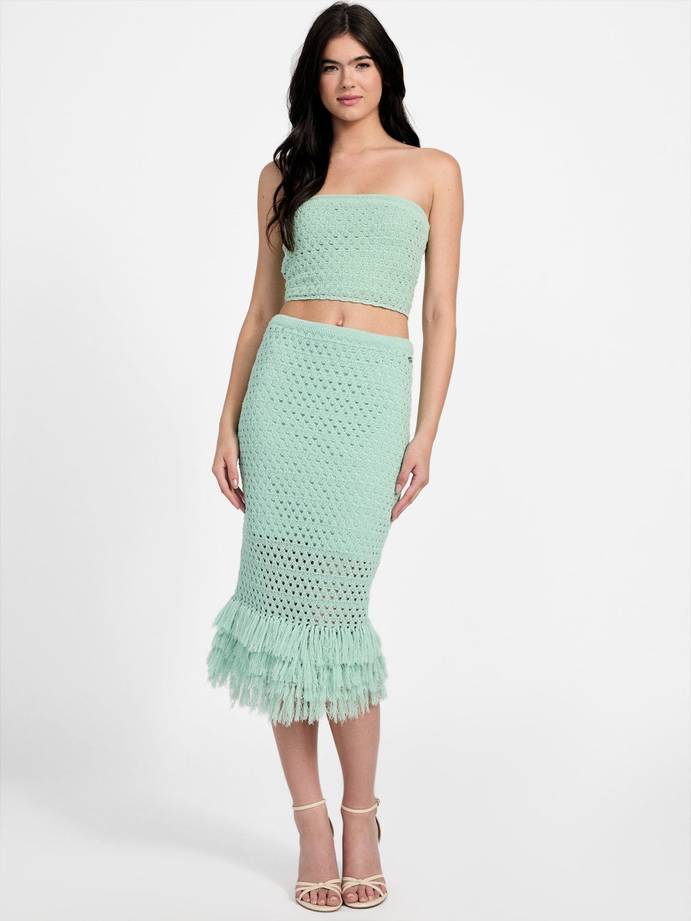 Eco Luca Fringe Hem Skirt
