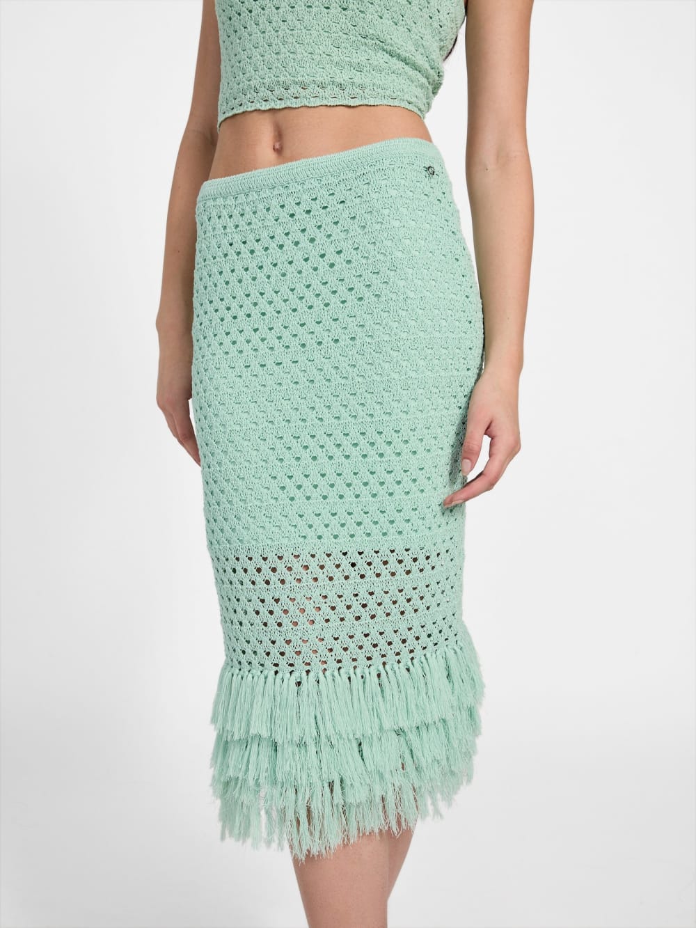 Eco Luca Fringe Hem Skirt