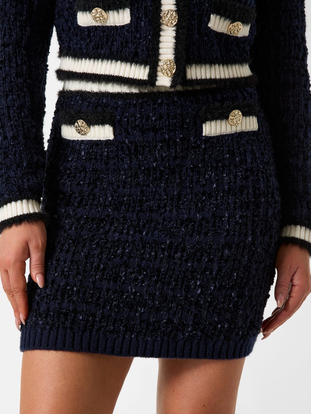 Sweater mini skirt
