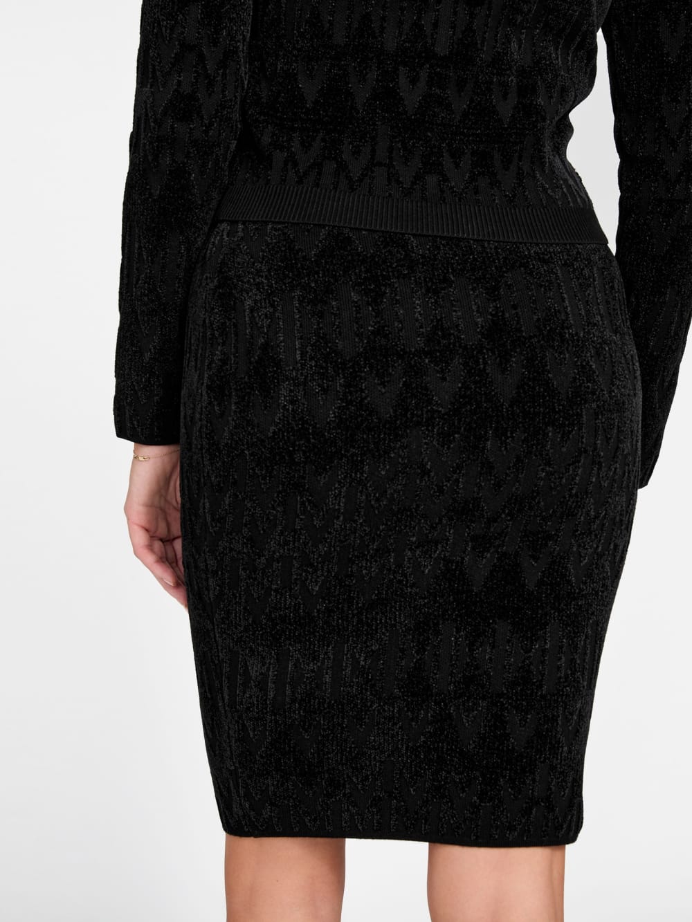 Marciano monogram midi skirt