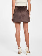 Eco Camryn Faux-Suede Mini Skirt