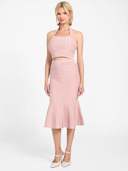 Sofie Fit-and-Flare Sweater Skirt