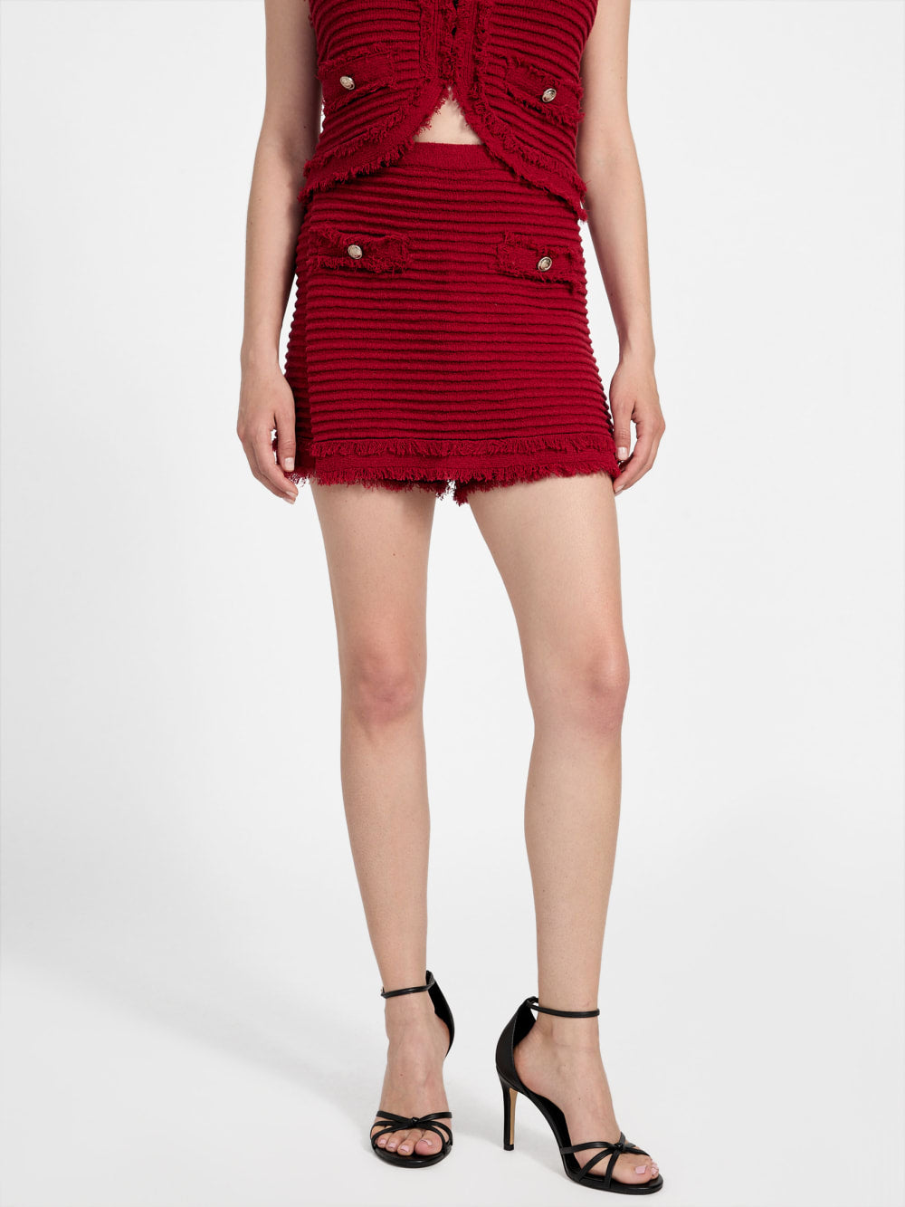 Eco Malina Ottoman Boucl  Skort