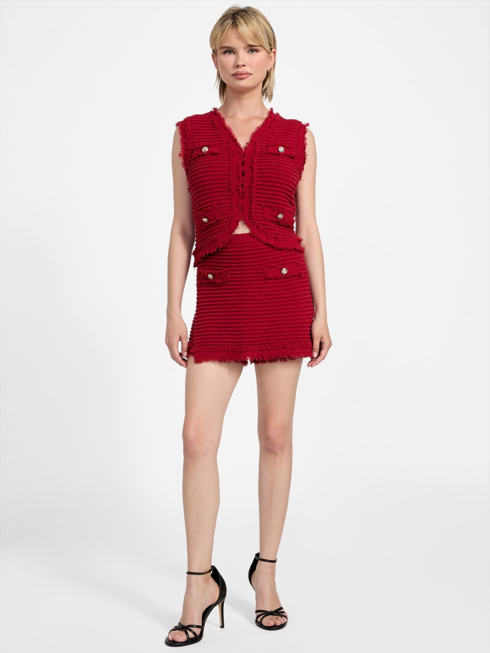 Eco Malina Ottoman Boucl  Skort