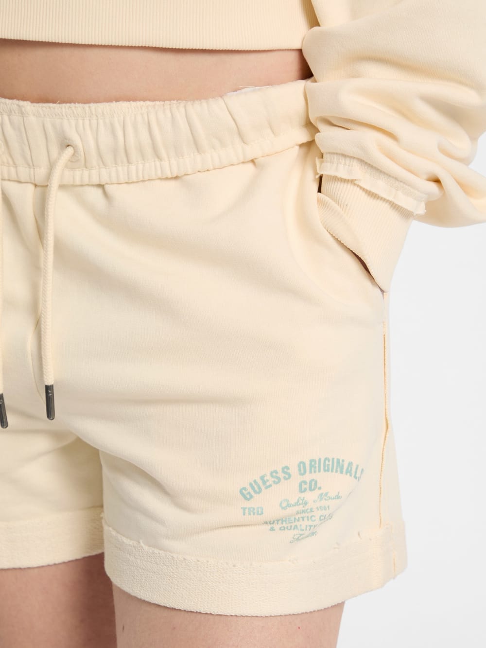 GUESS Originals Eco Distressed Shorts