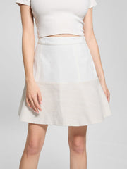 Elsie Tweed and Denim Skirt