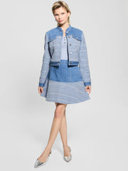 Elsie Tweed and Denim Skirt