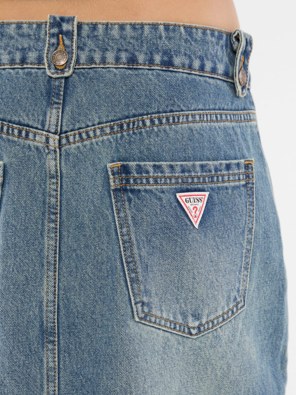GUESS Originals Denim Midi Skirt