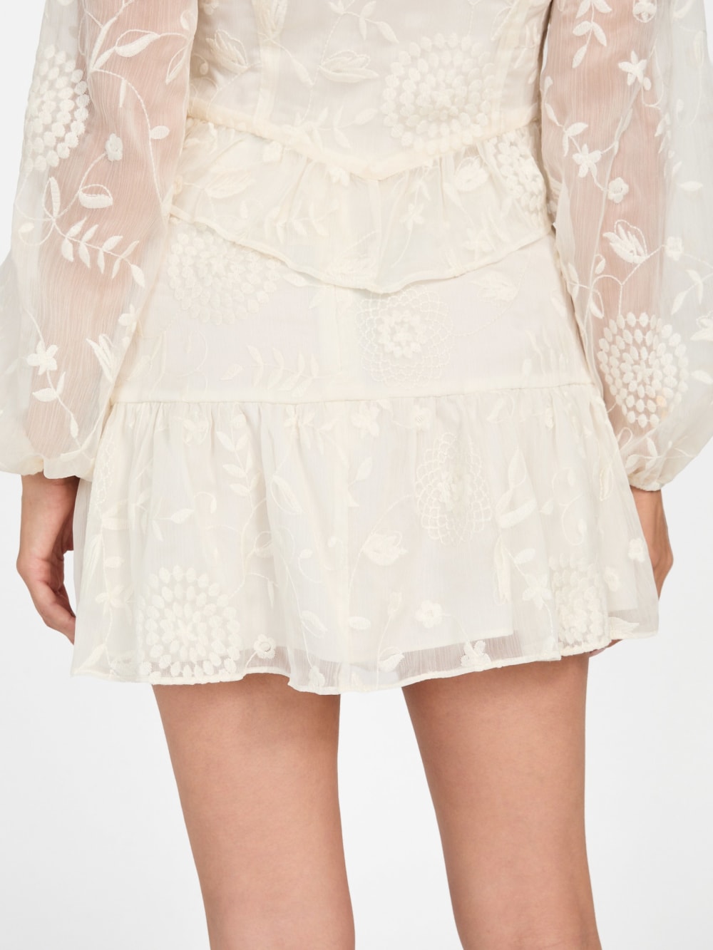 Seiah Chiffon Mini Skirt