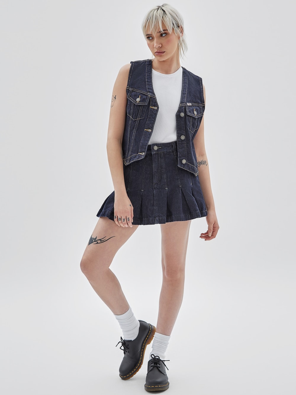 GUESS Originals Denim Tennis Skirt