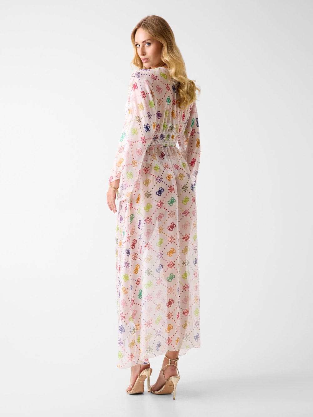 Silk-blend kimono