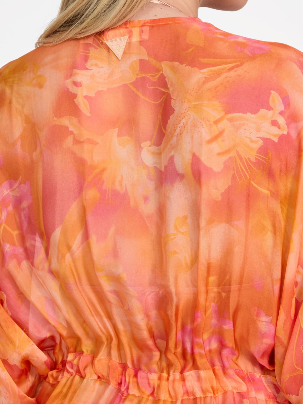 Long Silk-Blend Kimono