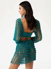 Pom Crochet Crop Top