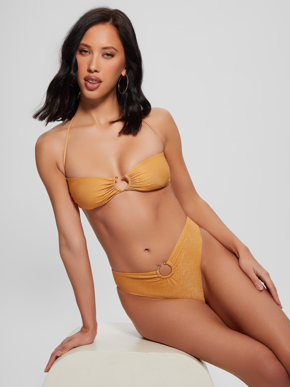 Eco High-Waist Brazilian Bikini Bottoms