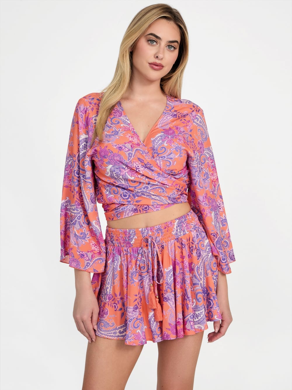 Eco Knotted Cropped Kimono