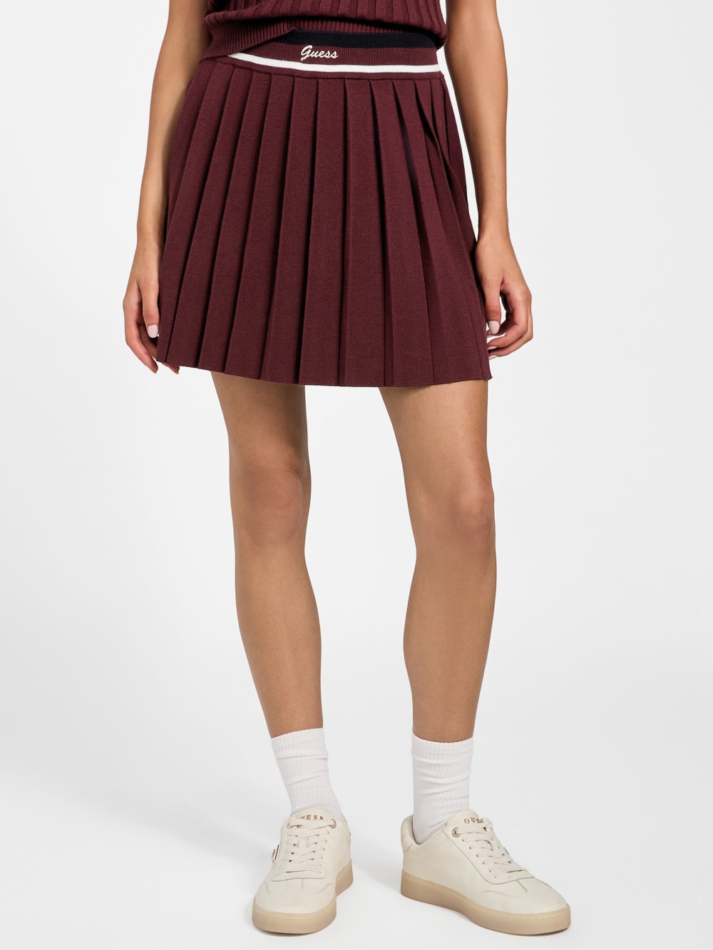 Sabina Pleated Sweater Skirt