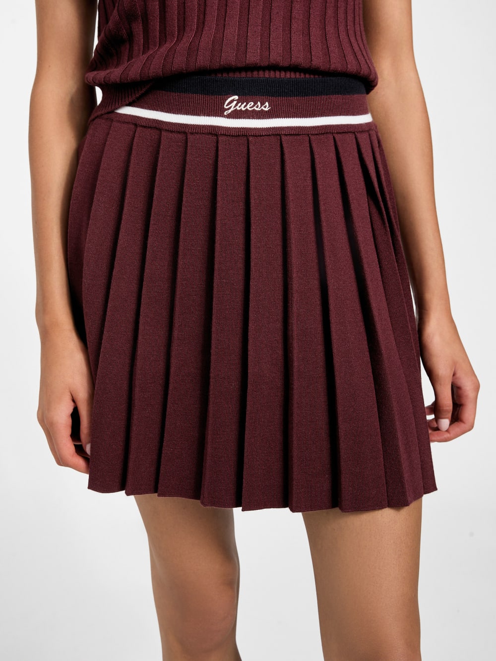 Sabina Pleated Sweater Skirt