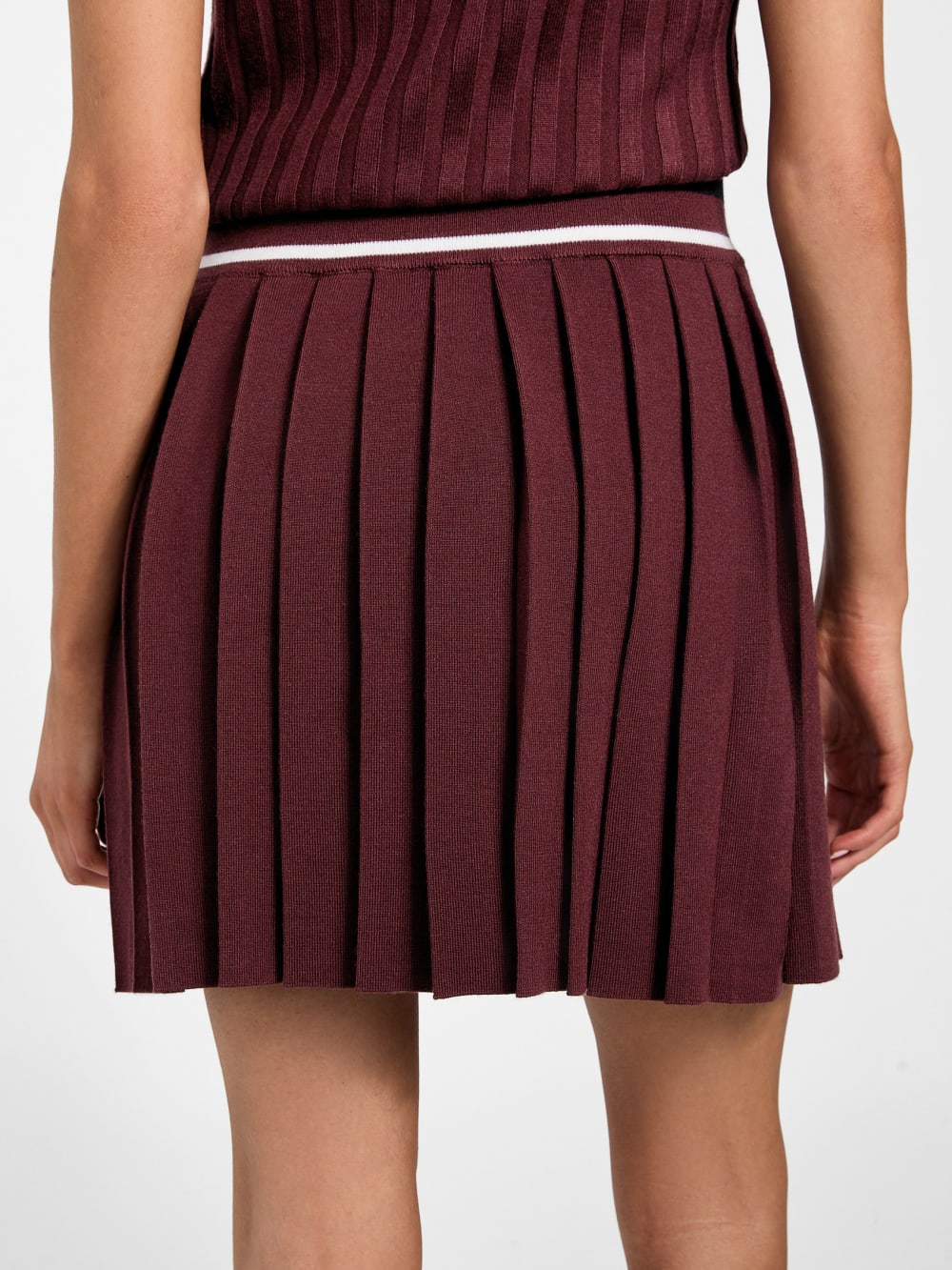 Sabina Pleated Sweater Skirt
