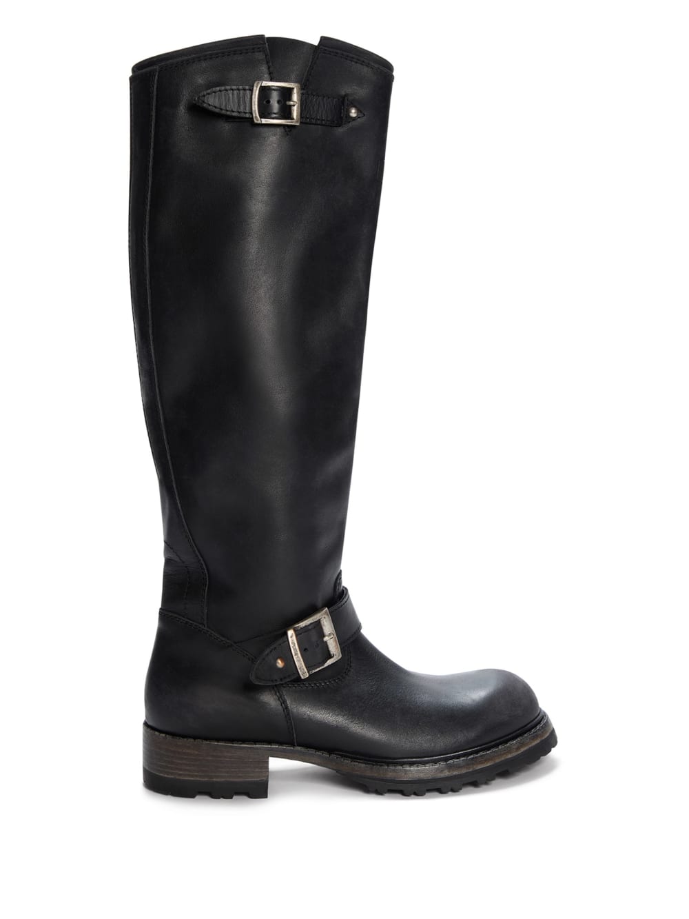 vintage leather biker boots