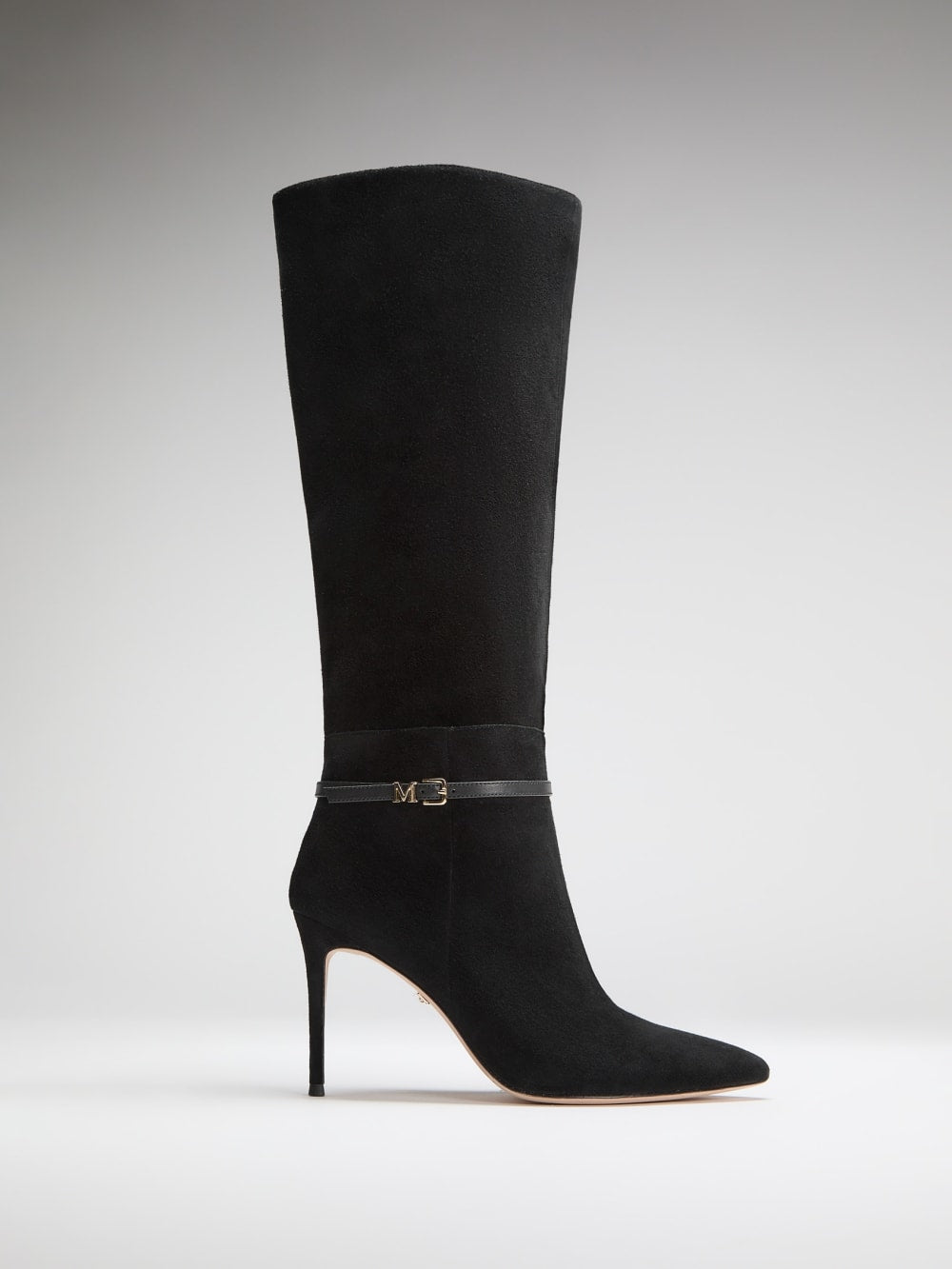 Suede Knee-High Stiletto Boot
