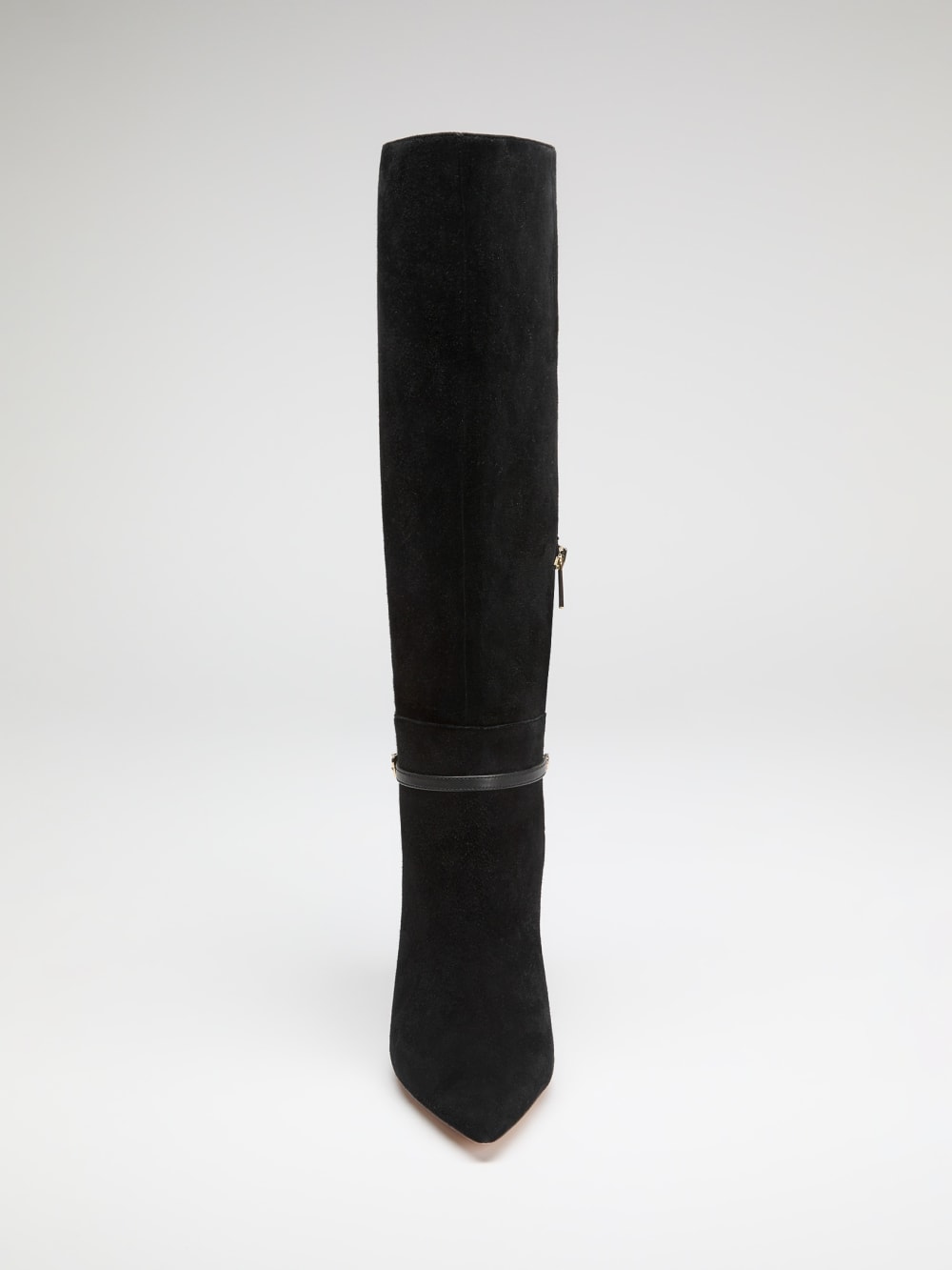 Suede Knee-High Stiletto Boot