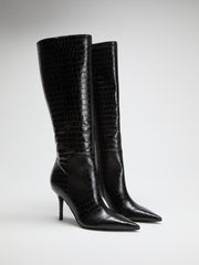 Gressa Knee-High Faux-Leather Boots