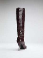 Gressa Knee-High Faux-Leather Boots