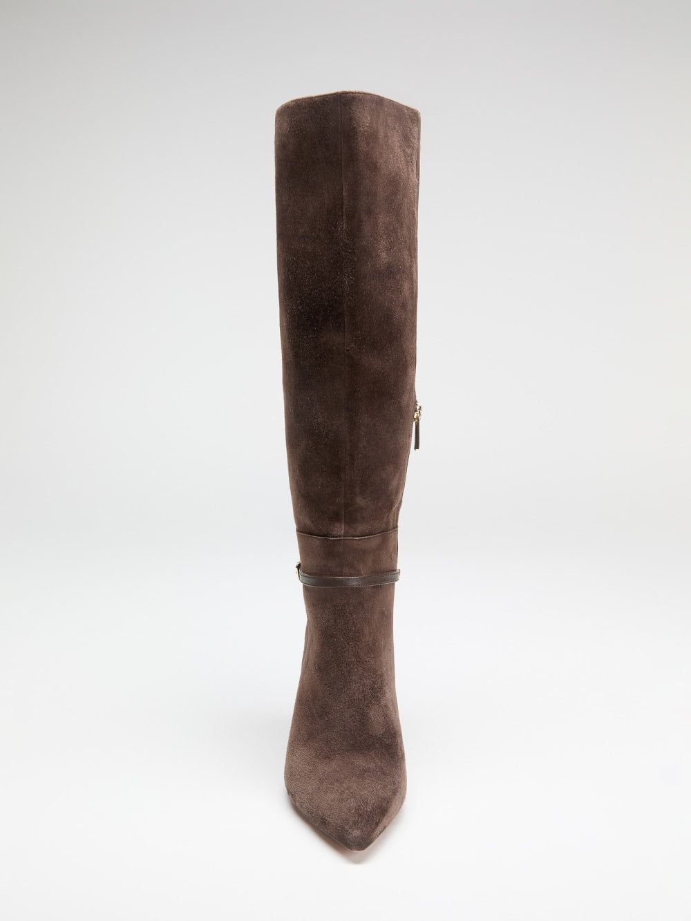 Suede Knee-High Stiletto Boot