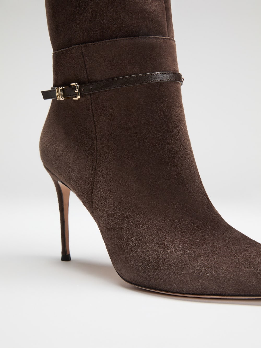 Suede Knee-High Stiletto Boot