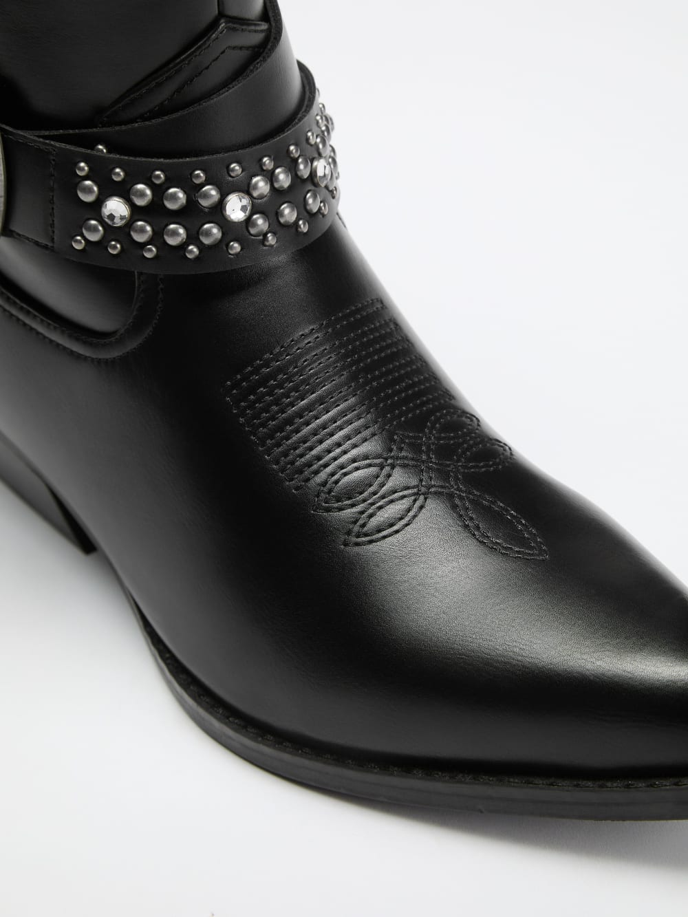Lansly Studded Buckle Booties