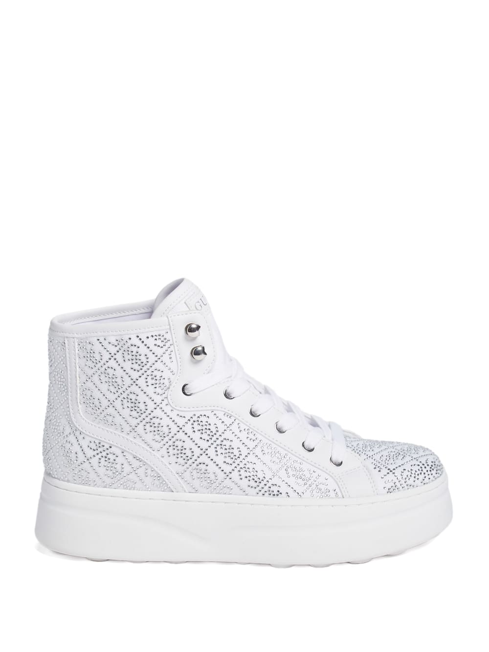 Rhinestone Quattro G High-Top Sneakers