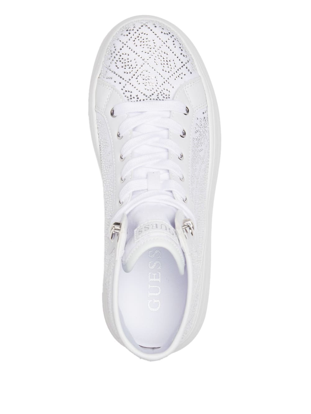 Rhinestone Quattro G High-Top Sneakers