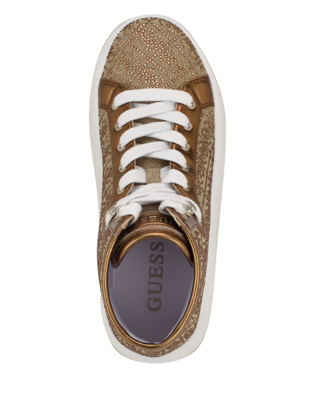 Rhinestone Quattro G High-Top Sneakers